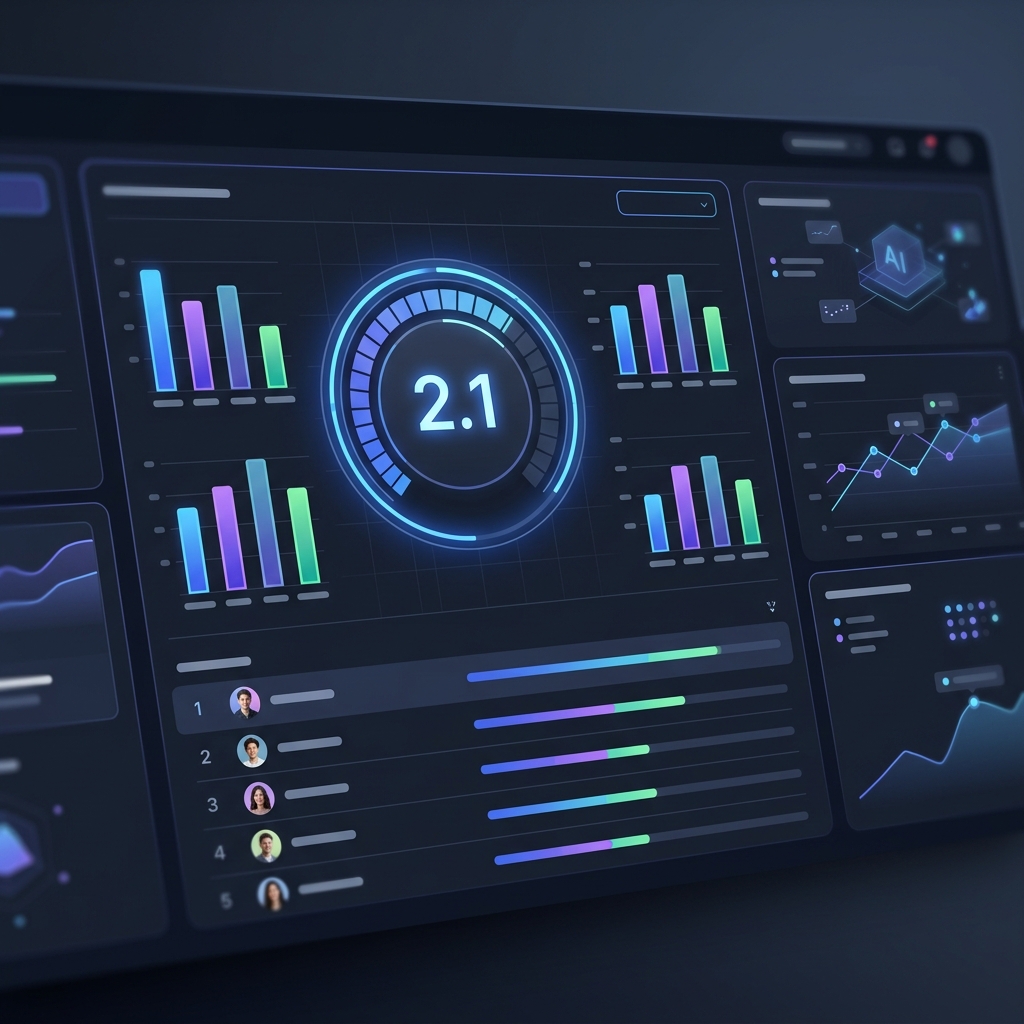 2026年4月 AI可視性ランキング速報 — データダッシュボードイメージ