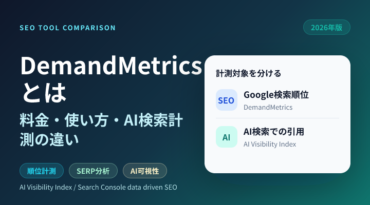 DemandMetricsとは？料金・使い方・何ができるかを解説【2026年版】